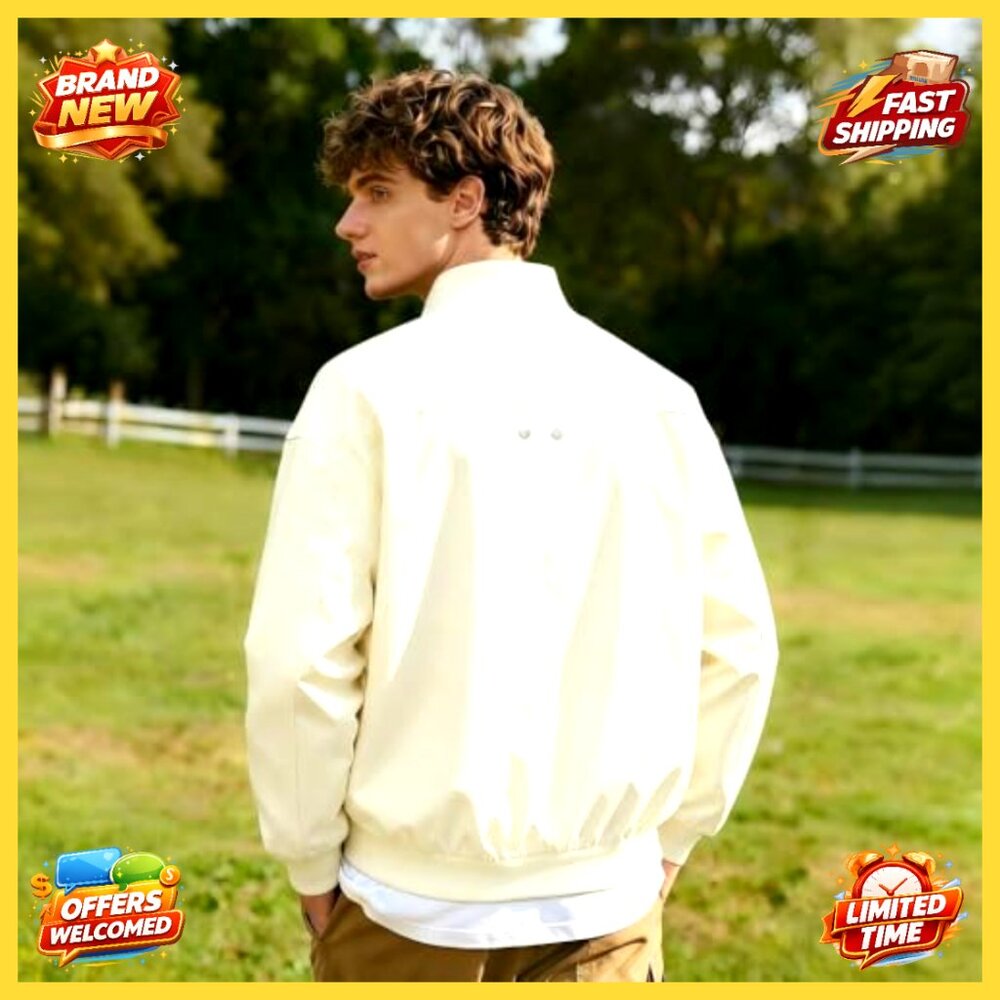 Varsity Bomber Jacket Lightweight Polyester Retro… - image 3